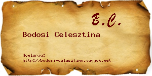 Bodosi Celesztina névjegykártya